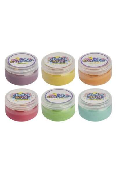 In dough صلصال عجينة لعب طبيعية 6x100 جرام ألوان أساسية