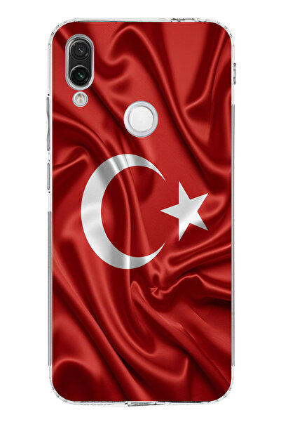 TechTree Redmi Note 7-7 Pro Compatible Turkish Flag Printed Silicone Case