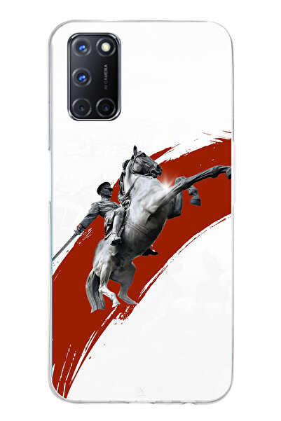 TechTree حافظة سيليكون أتاتورك مطبوع متوافقة مع هاتف OPPO A52-A72-92