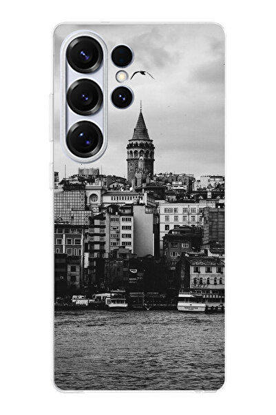 TechTree حافظة سيليكون متوافقة مع هاتف سامسونج جالاكسي S25 ULTRA مع مناظر برج...