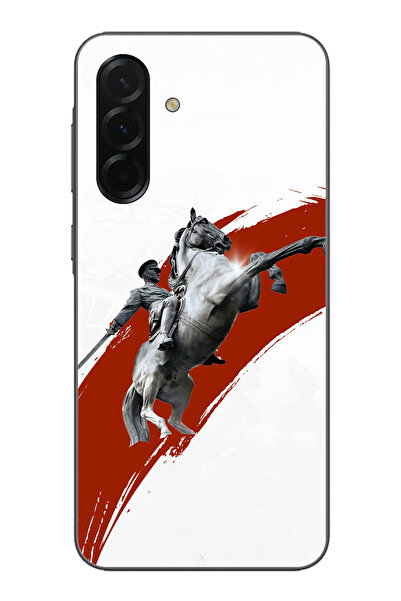 TechTree جراب سيليكون متوافق مع هاتف سامسونج جالاكسي A36 بتصميم حصان منتفخ وت...