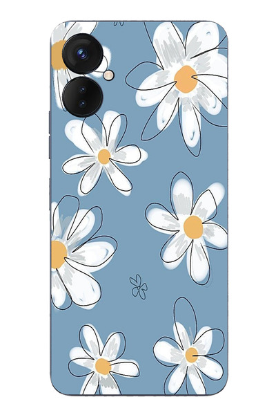 TechTree حافظة سيليكون متوافقة مع هاتف Tecno Spark 9 Pro من Blue Daisy Garden...