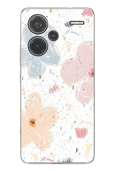 TechTree حافظة سيليكون مطبوع متوافقة مع هاتف Redmi Note 13 PRO PLUS بنمط زهور...