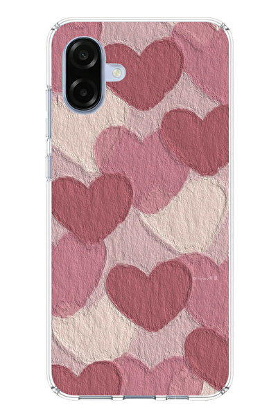 TechTree حافظة سيليكون متوافقة مع هاتف سامسونج جالاكسي A07 باللون الوردي البا...