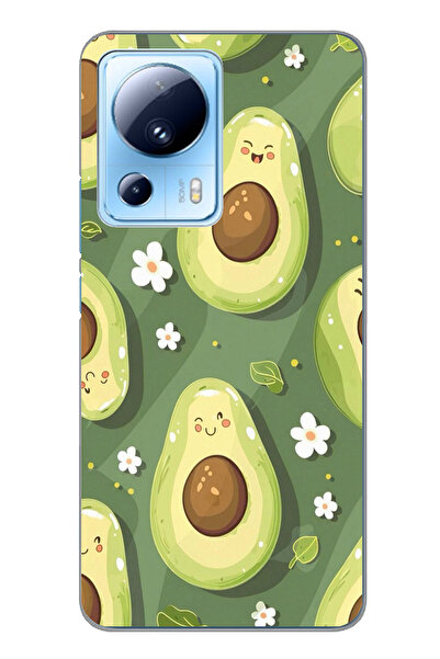 TechTree حافظة سيليكون متوافقة مع هاتف Xiaomi Mi 13 Lite باللون الأخضر اللطيف...