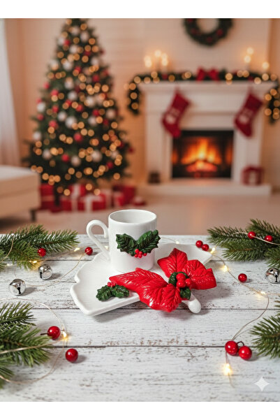 gençler t shop ÖZEL ÜRETİM YILBAŞINA ÖZEL KURDELELİ FİNCAN SETİ