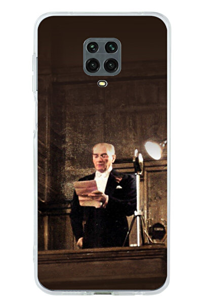 TechTree حافظة سيليكون متوافقة مع هاتف Redmi Note 9 PRO-9S من أتاتورك First Speech B مطبوع