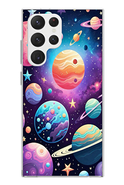 TechTree حافظة سيليكون مطبوع متوافقة مع هاتف سامسونج جالاكسي S22 الترا بنمط ا...