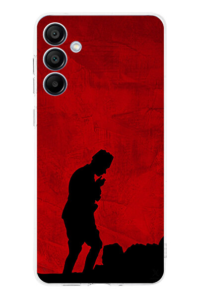 TechTree حافظة سيليكون أتاتورك مطبوع متوافقة مع هاتف سامسونج جالاكسي A16 مع تفاصيل ظل وشكل