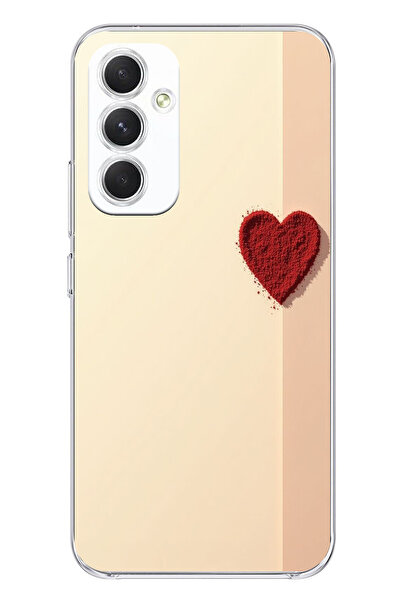 TechTree حافظة سيليكون متوافقة مع هاتف سامسونج جالاكسي A54 ذات خلفية كريمية و...