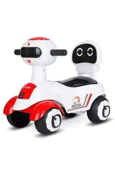 StarMarz سيارة روبوتية للركوب والدفع، تعمل بالقدم، مزودة بلوحة LED ومسند ظهر ...