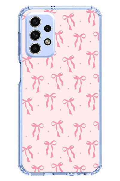 TechTree حافظة سيليكون مطبوع متوافقة مع هاتف سامسونج جالاكسي A33 بنمط فيونكة ...