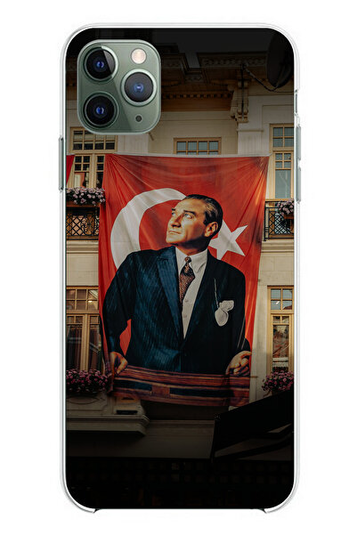 TechTree حافظة سيليكون متوافقة مع هاتف iPhone 11 Pro Max بتفاصيل العلم العملا...