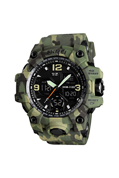 Skmei Men's Watch Digital Sport Army Camouflage Shock Resistant Military Dual...