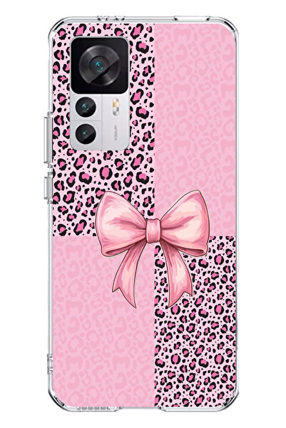 TechTree حافظة سيليكون متوافقة مع هاتف Xiaomi Mi 12T-12T PRO بنمط الفهد الورد...