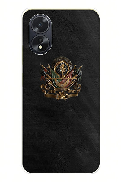 TechTree جراب سيليكون مطبوع متوافق مع هاتف اوبو A38 مع تفاصيل التوجيه العثماني