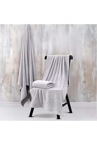 Melen Eshil Coral Fleece Towel - Small Size - 90 x 50 - Gray