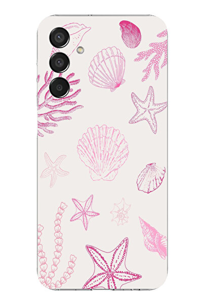 TechTree حافظة سيليكون متوافقة مع هاتف سامسونج جالاكسي M15 باللون الوردي وستا...