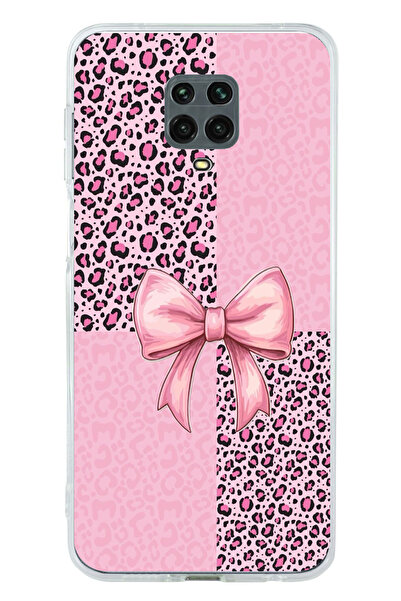 TechTree حافظة سيليكون متوافقة مع هاتف Redmi Note 9 PRO-9S بنمط الفهد الوردي ...