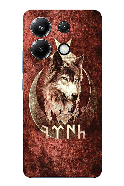 TechTree حافظة سيليكون مطبوع متوافقة مع Poco X6 PRO مع كتابة جوك ترك ونقش بوزكويرت