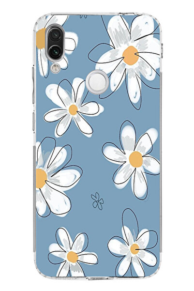 TechTree حافظة سيليكون متوافقة مع هاتف Redmi Note 7-7 PRO باللون الأزرق ديزي ...