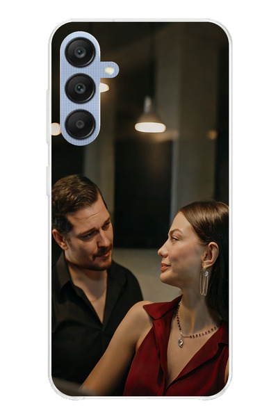 TechTree حافظة سيليكون متوافقة مع هاتف سامسونج جالاكسي A25 - Eşref و أبريل مطبوع