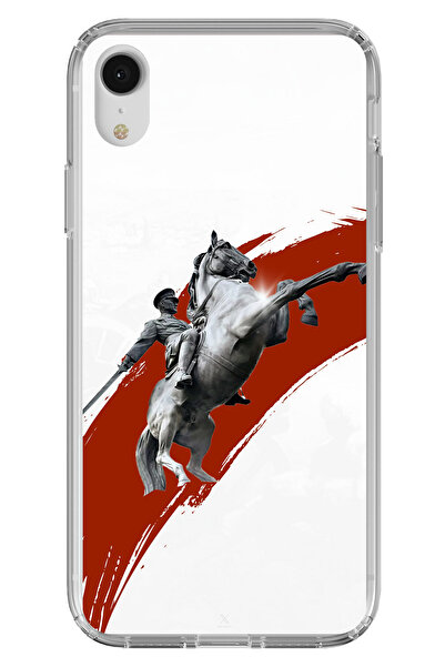 TechTree iPhone Xr Compatible Atatürk Printed Silicone Case with Raised Horse...