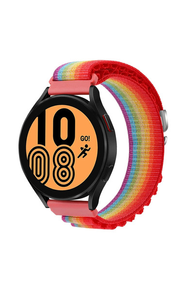 NewFace ساعة SPTRNS مقاس 22 ملم بحزام قماشي KR410 - (174711) قوس قزح 1