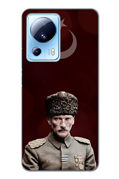 TechTree حافظة سيليكون متوافقة مع هاتف Xiaomi Mi 13 Lite Moon Star ورئيس القا...