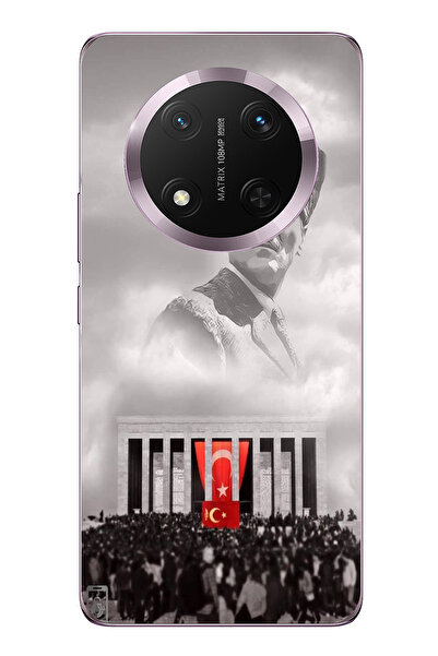 TechTree حافظة سيليكون Honor Magic 7 Lite المتوافقة مع Clouds Over the Leader...