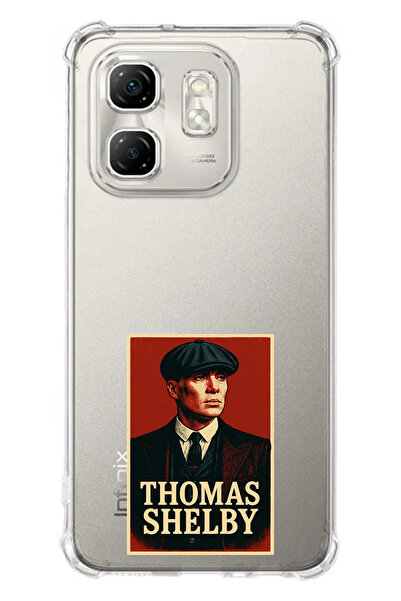 TechTree Infinix Hot 50i - حافظة سيليكون متوافقة مع Smart 9 Thomas Shelby Ban...