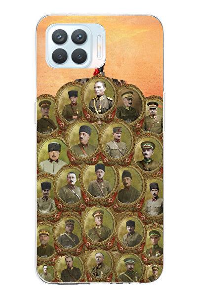 TechTree حافظة سيليكون متوافقة مع هاتف OPPO Reno 4 Lite من أتاتورك وقادة الحر...