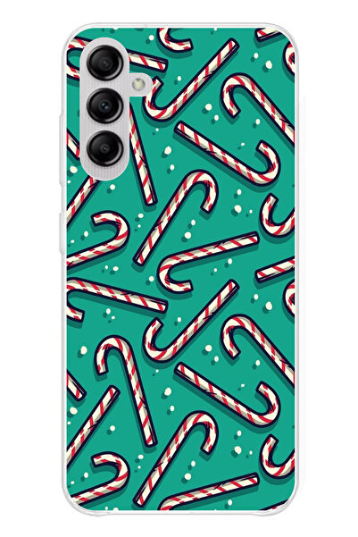 TechTree حافظة سيليكون متوافقة مع هاتف سامسونج جالاكسي A14 لعام مطبوع مع حلوى...