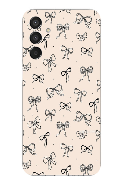 TechTree حافظة سيليكون متوافقة مع هاتف سامسونج جالاكسي M15 باللون الأسود ونمط...