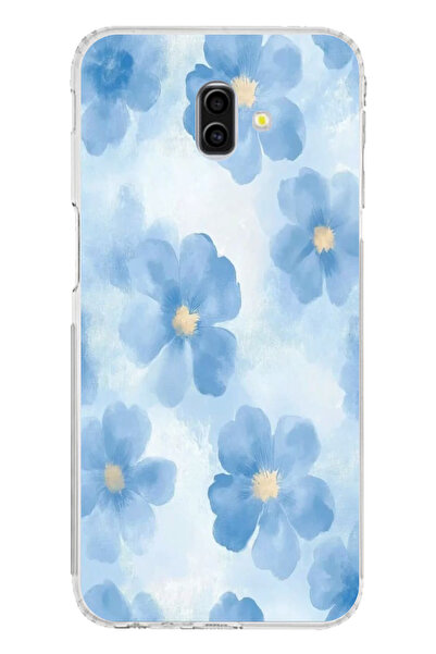 TechTree حافظة سيليكون متوافقة مع هاتف سامسونج جالاكسي J6 بلس باللون الأزرق م...