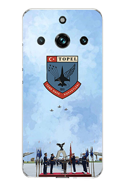 TechTree حافظة سيليكون متوافقة مع القوات الجوية التركية مطبوع لهاتف Realme 11...