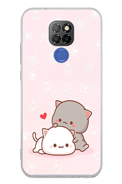 TechTree حافظة سيليكون متوافقة مع جهاز General Mobile GM 20 لطيفة وريموتيك كاتس مطبوع