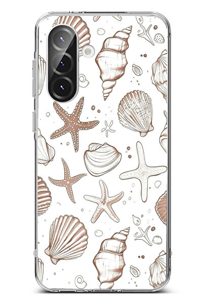 TechTree حافظة سيليكون مطبوع متوافقة مع هاتف سامسونج جالاكسي A56 باللون البني...