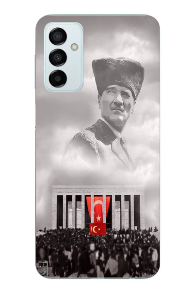 TechTree حافظة سيليكون متوافقة مع هاتف سامسونج جالاكسي M14 تحمل اسم أتاتورك م...