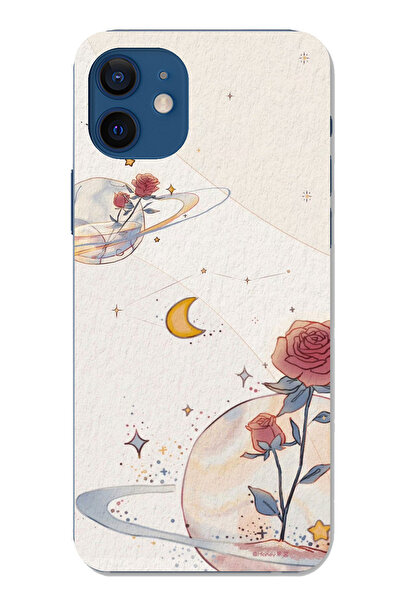 TechTree حافظة سيليكون متوافقة مع هاتف iPhone 12-12 PRO، Planet and Star and ...