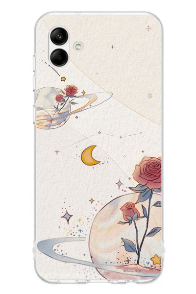 TechTree حافظة سيليكون متوافقة مع هاتف سامسونج جالاكسي A06، بتصميم كوكب ونجمة...