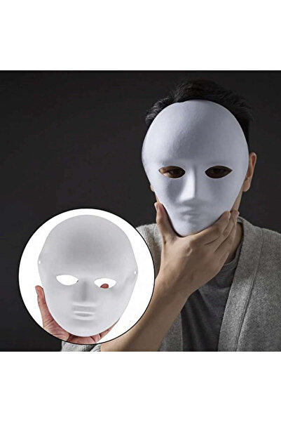 ZERO LAND قناع تنكري للوجه بالكامل قابل للطلاء باللون الأبيض من SPTRNS (17061...