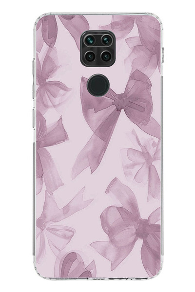 TechTree حافظة سيليكون متوافقة مع هاتف Redmi Note 9 باللون البنفسجي مطبوع