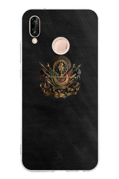 TechTree Huawei P20 Lite Compatible Ottoman Tughra Detailed Printed Silicone Case