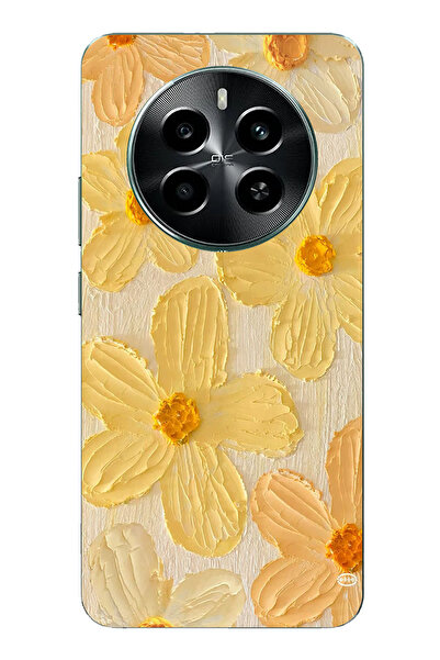 TechTree حافظة سيليكون متوافقة مع هاتف Realme 12 PRO-PRO PLUS بلون أصفر ديزي ...