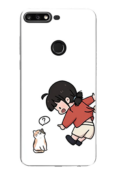 TechTree حافظة سيليكون لهاتف هواوي Y7 2018 - Honor 7C متوافقة مع الحبيب القاب...