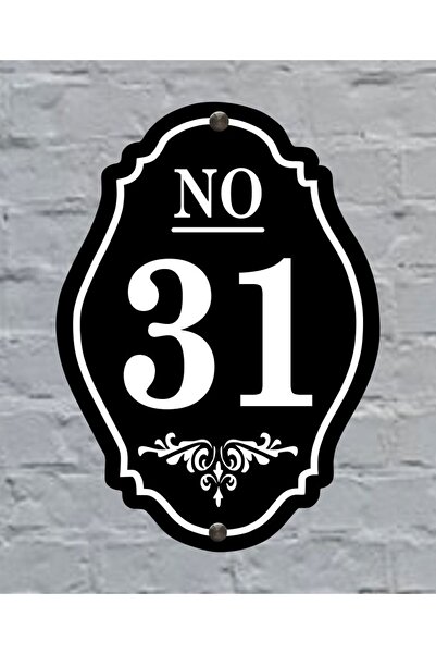 zafrakreklam Site- Apartment- Door - Villa - Wall Number 25X18Cm Outdoor Numb...