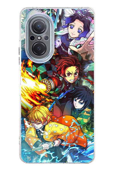 TechTree Huawei Nova 9 Se Compatible Demon Slayer: Demon Slayers B Printed Silicone Case