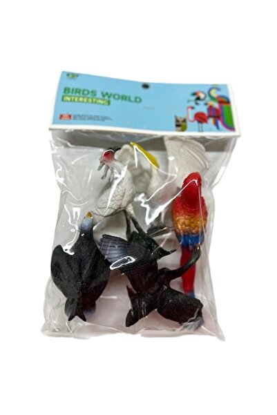 OEM Set de 6 figurine păsări exotice