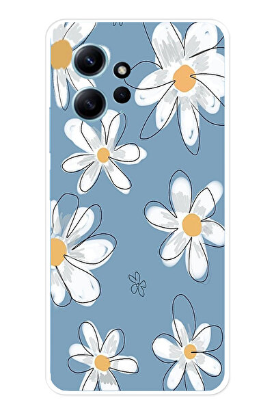 TechTree حافظة سيليكون متوافقة مع هاتف Redmi Note 12 4G باللون الأزرق ديزي جا...